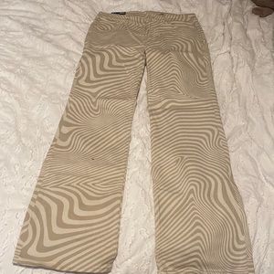 low waist flare pants